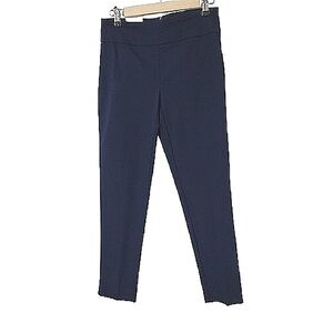 NWT Crown & Ivy Navy Tech Stretch Pants Size 2